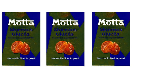 Motta Kategorien 3x Motta Marrons Glacés in pezzi Kastanien Süßlich 100% Italian 350g in Stücken im Kasten 8034097876639