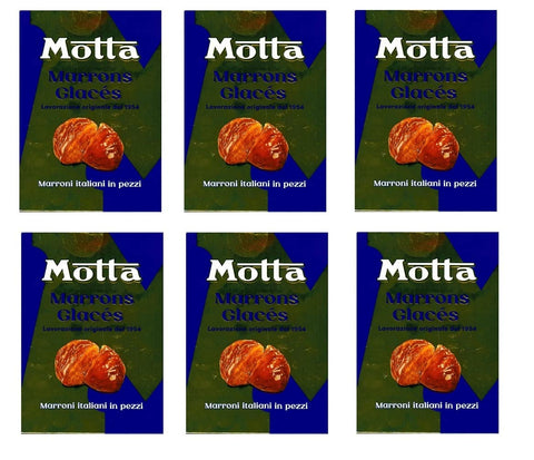 Motta Kategorien 6x Motta Marrons Glacés in pezzi Kastanien Süßlich 100% Italian 350g in Stücken im Kasten 8034097876639