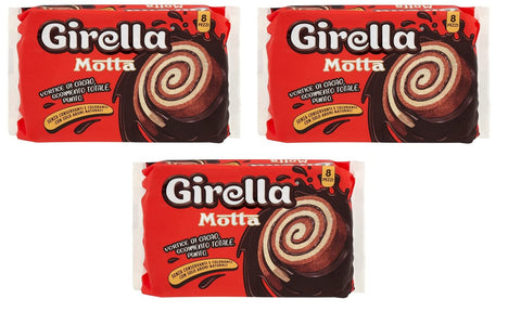 Motta Girella Snack Dolce da forno con farcitura al cacao Süßer Snack Backwaren mit Kakaofüllung ( ) 280g 3x 8 x 35g Original italienisch