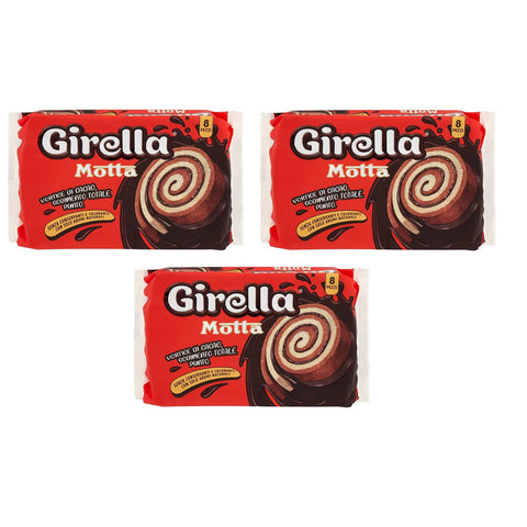 Motta Girella Snack Dolce da forno con farcitura al cacao Süßer Snack Backwaren mit Kakaofüllung ( ) 280g 3x 8 x 35g Original italienisch