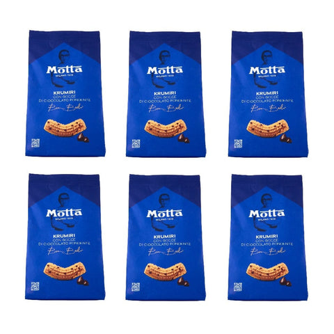 Motta Kekse 6x Motta Krumiri con gocce di cioccolato Kekse mit Schokoladenstückchen 290gr