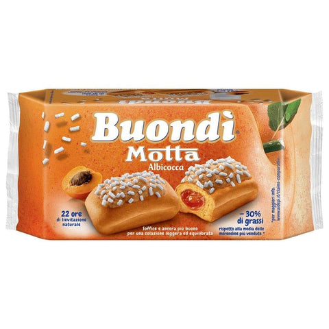 Motta Kekse Motta Buondì Albicocca gebackener Kuchen mit Aprikosenfüllung abgepackte Snacks ( 30% von Fetten leichtes 6 x 43g + 258g italienisch Original