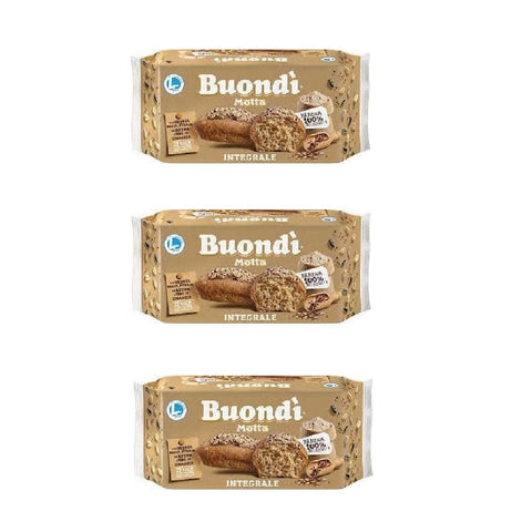 Motta Süße Snacks 3x Motta Buondì Integrale 198gr - Motta Buondi Vollkorn-Snack