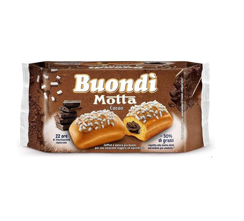 Motta Süße Snacks MHD 15/03/2024 Motta Buondì Cacao Gebackene Kuchen Snacks mit Kakao 276g 8014037008603