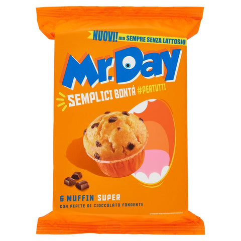 Mr Day Süße Snacks Mr.Day Super Muffins mit dunklen Schokoladennuggets 6x50g 8000350007461