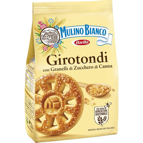 Mulino Bianco 0 Mulino Bianco "Girotondi" Shortbread with grains of sugar cane, 350 g, 3 Stück Original italienisch 8076809572880