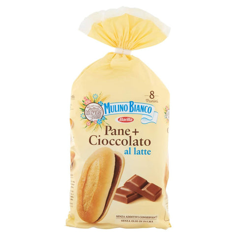 Mulino Bianco Brot MHD 30/04/2024 Mulino Bianco Pane + Cioccolato brot mit schokolade 300g 8076809568302