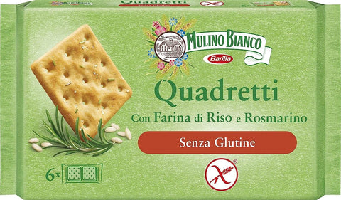Mulino Bianco Crackers Reis und Rosmarin glutenfrei Salzgebäck gesalzen 10x 200g italienisch Original