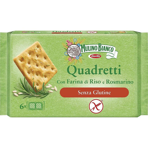 Mulino Bianco Crackers Mulino Bianco Crackers Reis und Rosmarin glutenfrei Salzgebäck gesalzen 10x 200g italienisch Original 8076809570459