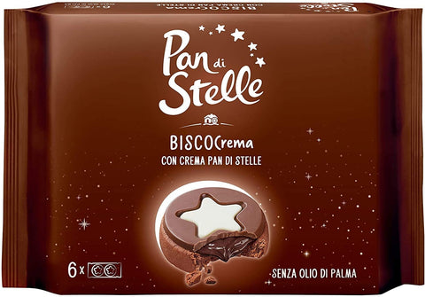 Mulino Bianco Kekse 10x Mulino Bianco Pan di stelle Biscocrema kekse mit sahne Italien biscuits cookies 168g 8076809577274