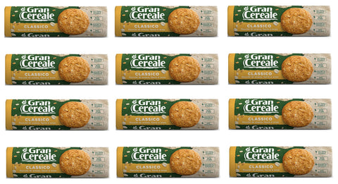 Mulino Bianco Kekse 12x Mulino Bianco Gran Cereale Classico korn getreide kekse Multi Cerealien 250g 8076809540124