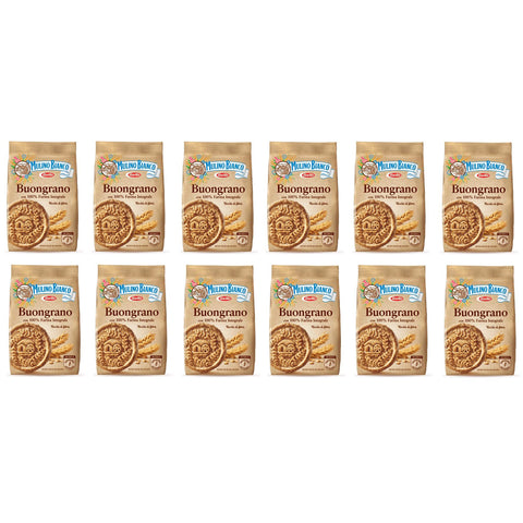 Mulino Bianco kekse Buongrano 100% Vollkorn biscuits cookies kuchen 12x350g Original italienisch