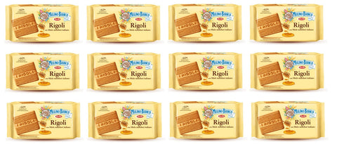Mulino Bianco Kekse mit Honig Rigoli Kuchen Butterkeks cookies brioche 12x400g Original italienisch