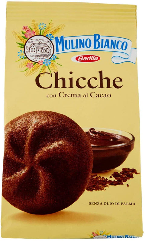 Mulino Bianco Kekse mit Schokolade Kakao Chicche cookies cocoa Kuchen 12x200g Original italienisch