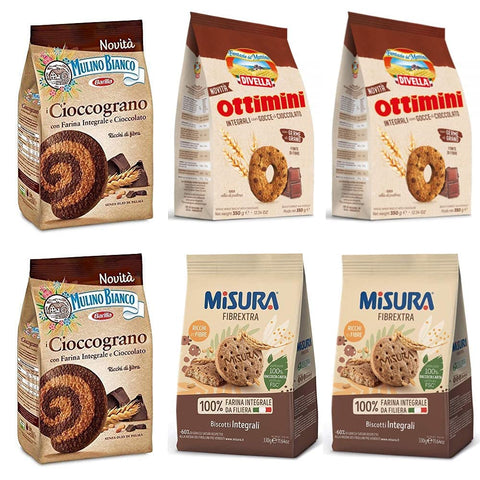 Mulino Bianco Cioccograno Vollkorn kekse mit schokolade 2x350g Original italienisch