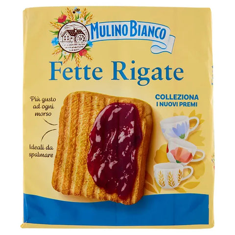 Mulino Bianco Kekse 3x MHD 13/09/2026 Mulino Bianco Fette biscottate Le fette rigate 315 g Zwieback Kekse Original italienisch 8076809577663