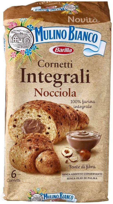 Mulino Bianco Cornetti Integrali Nocciola Haselnuss Kuchen Vollkorn 3x Original italienisch