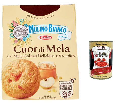 Mulino Bianco Cuor di Mela Kekse mit 100 % italienischen Äpfeln kuichen biscuits 3x300g Original italienisch