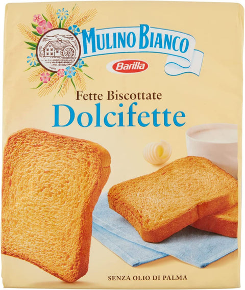 Mulino Bianco Fette biscottate Le Dolcifette 315 g kekse Zwieback brot italienisch Original