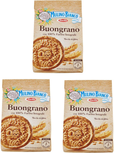 Mulino Bianco kekse Buongrano 100% Vollkorn biscuits cookies kuchen 3x 350g Original italienisch