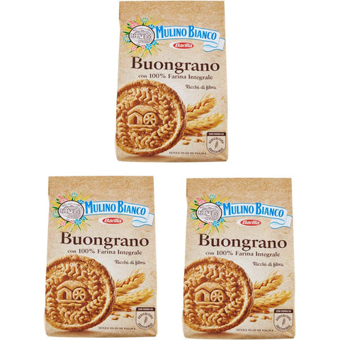 Mulino Bianco kekse Buongrano 100% Vollkorn biscuits cookies kuchen 3x 350g Original italienisch