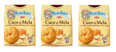Mulino Bianco Kekse 'Cuor di Mela' 3x250g Original italienisch