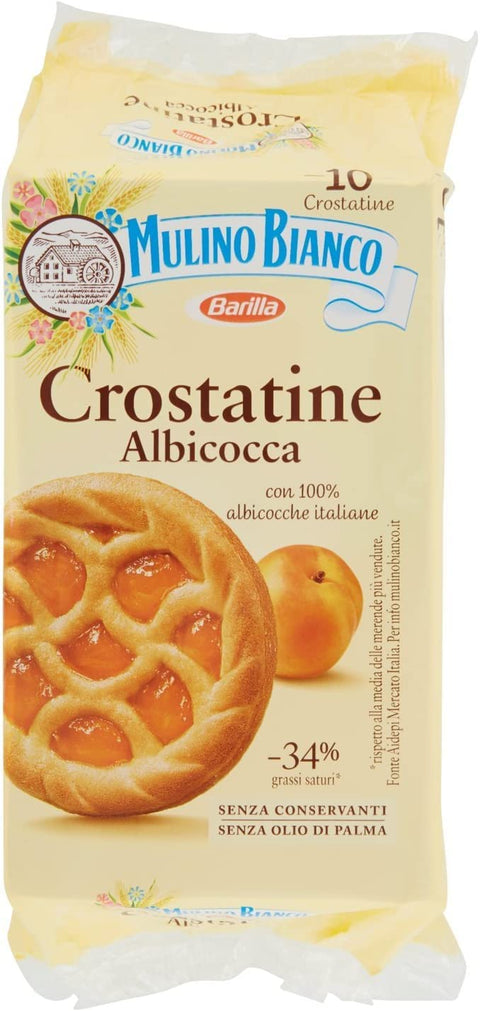 Mulino Bianco Kuchen Crostatina Albicocca Aprikose brioche kekse 400 g cookies italienisch Original