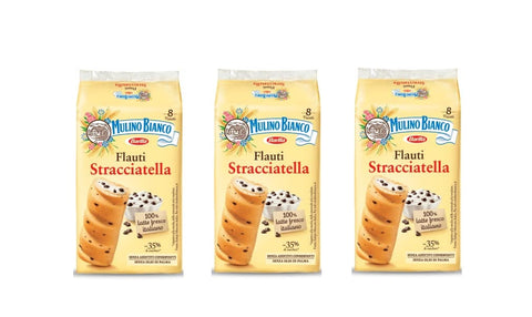 Mulino Bianco Kuchen mit Stracciatella Flauti kekse riegel 8x35 g 3x italienisch Original