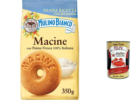 Mulino Bianco Macine Kekse mit 100 % italienischer Frischrahm 350 g biscuits cookies italienisch Original