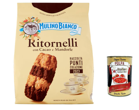 Mulino Bianco Ritornelli Kekse mit Kakao und Mandeln für ein leckeres Frühstück – biscuits cookies 3x700g Original italienisch