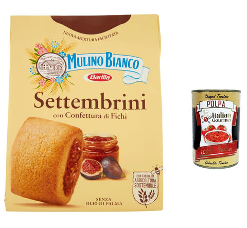 3x Mulino Bianco Settembrini Kekse mit Feigenmarmelade biscuits cookies 300 g italienisch Original + gratis polpa 400 g