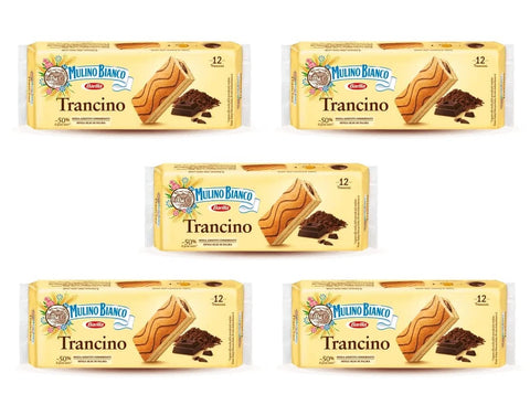 Mulino Bianco Kekse 5x MHD 21/05/2026 Mulino Bianco Trancino Biskuit Kuchen Snack mit fettarmer Kakaocreme 3x396g Original italienisch Kekse 8076809542760