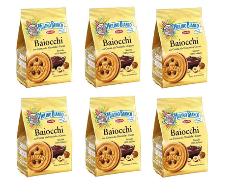 Mulino Bianco Baiocchi schoko reigel Kekse kuchen mit Schokolade snack 6x260g Original italienisch