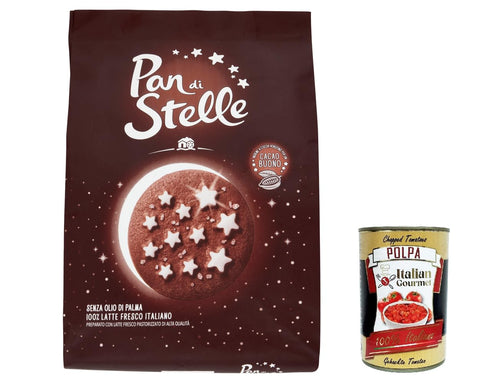 Mulino Bianco Kekse 6x Mulino Bianco Biscotti Pan di stelle 700g Italien kekse biscuits cookies kuchen + Italian Gourmet polpa 400g 8076809580755