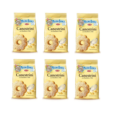 Mulino Bianco Canestrini Kekse mit zucker cookies brioche Kuchen 6x200g Original italienisch