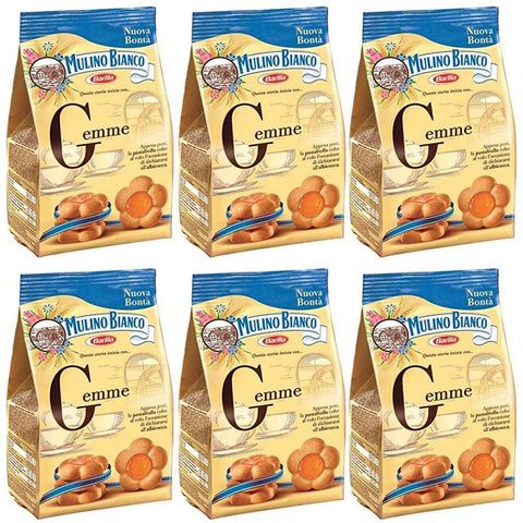 Mulino Bianco Gemme Kekse biskuits cookies kuchen mit Aprikosenmarmelade 200 6x Original italienisch