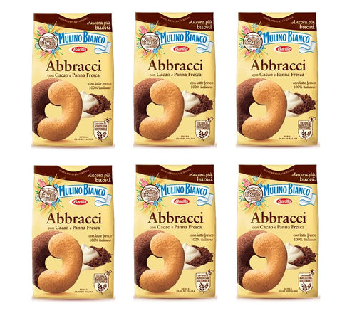 Mulino Bianco Kekse Abbracci Italien biscuits cookies kuchen brioche 6x350g Original italienisch