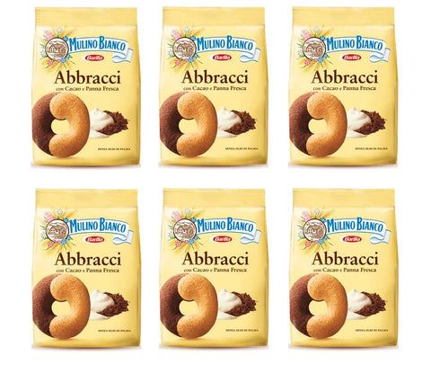 Mulino Bianco Kekse Abbracci Italien biscuits cookies kuchen brioche 6x700g Original italienisch