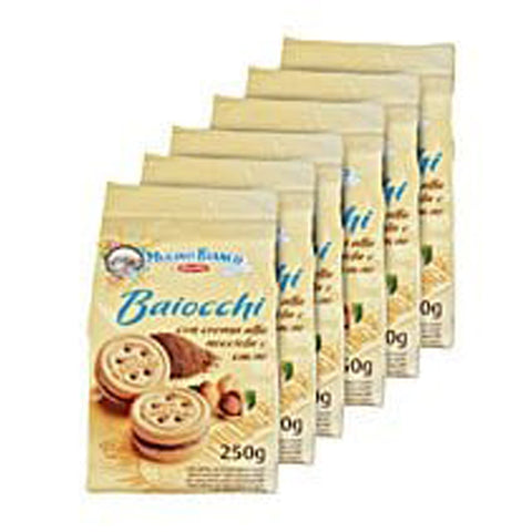 Mulino Bianco Kekse 'Baiocchi' 6x250g Original italienisch