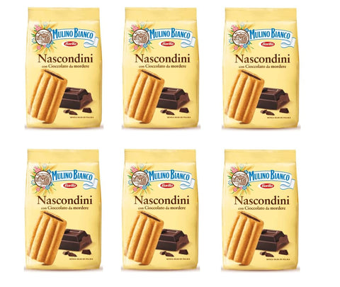 Mulino Bianco kekse Nascondini mit Schokolade 330g biscuits cookies kuchen 6x Original italienisch