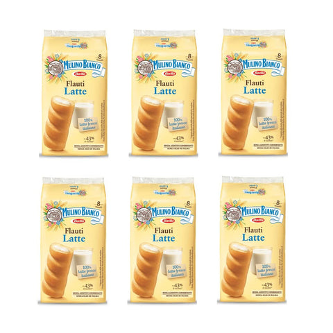 Mulino Bianco Kuchen mit Latte Milch Flauti kekse riegel milk snack 8x 35g italienisch Original