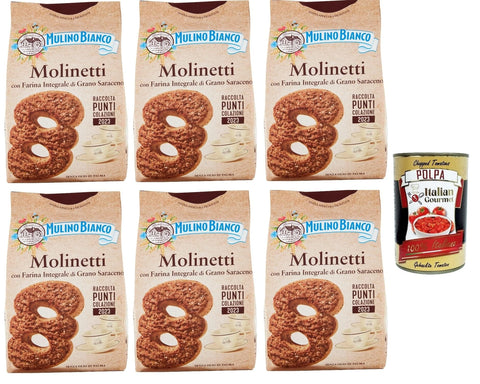 Mulino Bianco Molinetti Biscuits Shortbread Buchweizen kekse, Frühstück voller Geschmack 6x350g Original italienisch