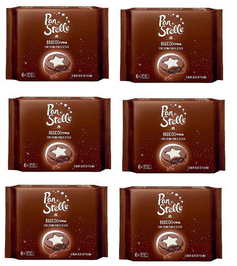 Mulino Bianco Pan di stelle Biscocrema kekse mit sahne Italien biscuits cookies 6x168g Original italienisch