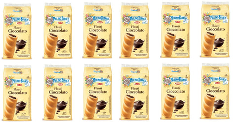 Mulino Bianco Kuchen mit Schokolade Flauti kekse schoko riegel snack 96x35g Original italienisch