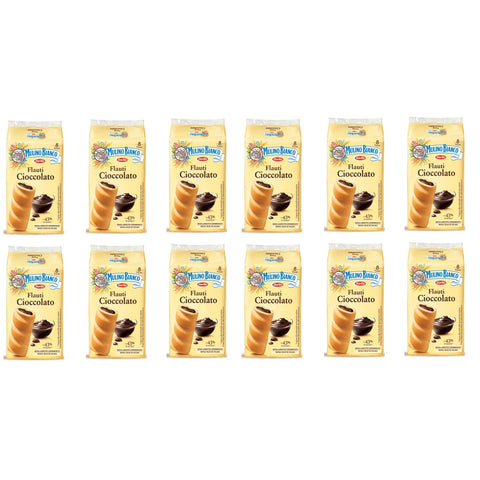Mulino Bianco Kuchen mit Schokolade Flauti kekse schoko riegel snack 96x35g Original italienisch