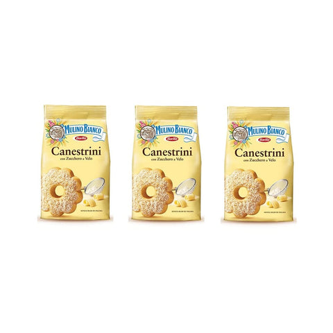 Mulino Bianco Kekse Mulino Bianco Canestrini Kekse mit zucker cookies brioche Kuchen 200 g 3x Original italienisch 8076809530002