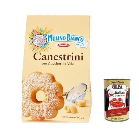 Mulino Bianco Kekse Mulino Bianco Canestrini Zuckerkekse Kekse mit zucker brioche Kuchen canestrelli 200 g 6x italienisch Original + kostenlos polpa 400 g 8076809530002