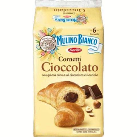 Mulino Bianco Kekse Mulino Bianco Cornetti Cioccolato Gr.300 Original italienisch 8076809542746