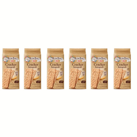Mulino Bianco Kekse Mulino Bianco Crackers kekse integrali 100% vollkorn Salzgebäck 500g gesalzen 6x Original italienisch 8076809516655