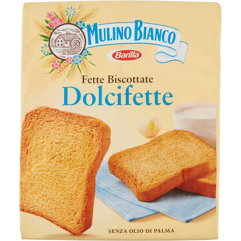 Mulino Bianco Kekse Mulino Bianco Fette biscottate Le Dolcifette 315g kekse Zwieback brot 6x Original italienisch 8076809568319